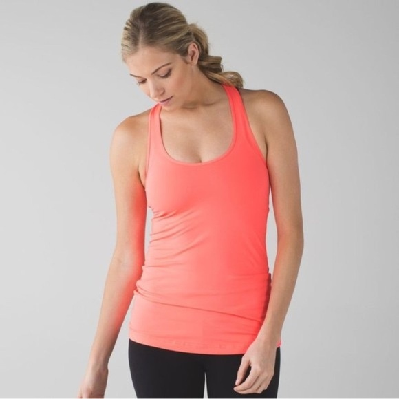 lululemon athletica Tops - Lululemon cool racerback tank size 8 in coral!! 🪸🪸🪸excellent condition!!
